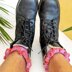 Frill Me Boot Toppers US crochet terms