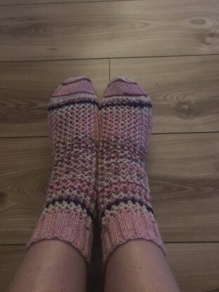 Lunar Lace Socks - Free Knitting Pattern in Paintbox Yarns Socks