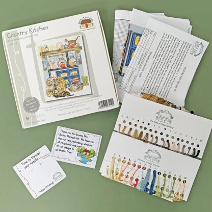 Bothy Threads Country Kitchen Cross Stitch Kit - 28 x 36cm