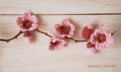 Cherry Blossom Crochet x Embroidery Hat