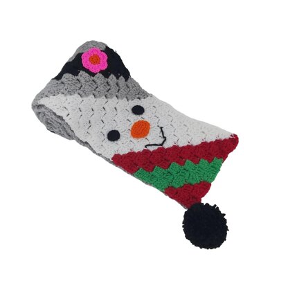 Snowman Face Scarf C2C