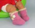 Baby Fur Trim One Button Booties (Bootees)