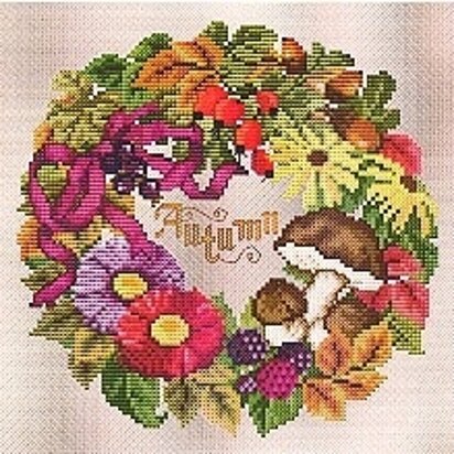 Ellen Maurer-Stroh Autumn Wreath - EMS125 -  Leaflet