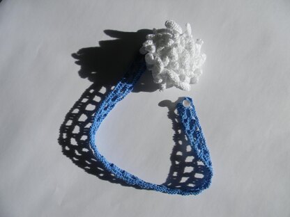 Chrysanthemum, crochet flower necklace
