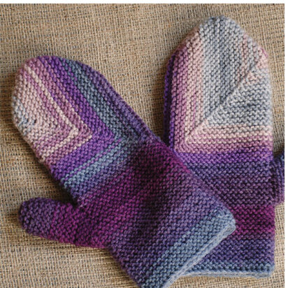 Mitered Mittens in Classic Elite Yarns Liberty Wool Solids