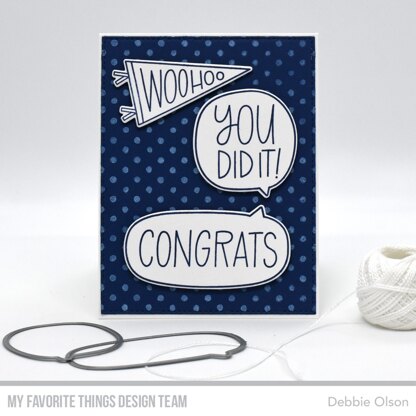 My Favorite Things Background Cling Rubber Stamp 6"X6" - Splotchy Dots