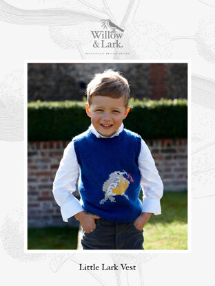 "Little Lark Vest" - Knitting Pattern in Willow & Lark Nest