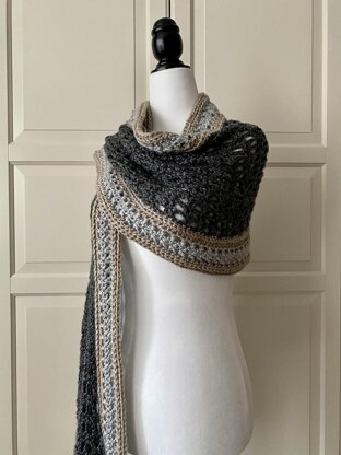 Easy Crochet Scarf Shawl Pattern: Easy-Pleaser Scarf Shawl