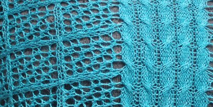 Salmon Net Shawl