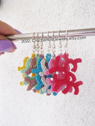 Coral earrings