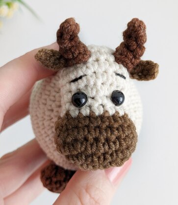Cow crochet pattern, amigurumi cow easy crochet pattern