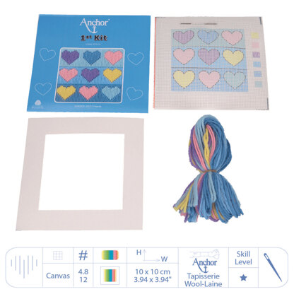 Anchor First Kit Hearts Long Stitch Kit