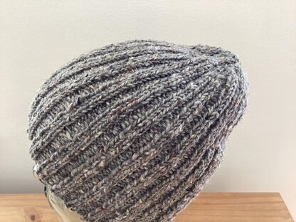 The First Ribbed Beanie Hat Pattern