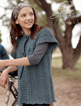 Ariana Cardigan in Ella Rae Classic Heathers - E18-05