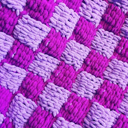 Entrelac Basket Weave Blanket