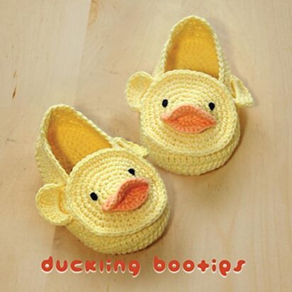 CROCHET PATTERN Baby Duck Booties Duckling Baby Booties Preemie Socks Animal Shoes Yellow Duck Applique Crochet Patterns Newborn Slippers