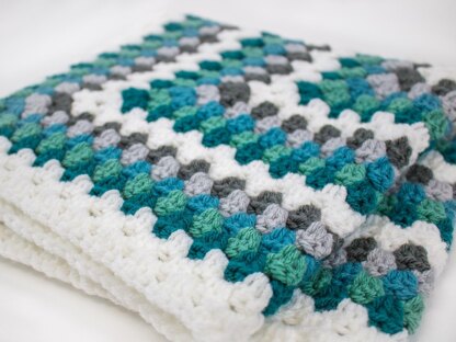 Stormy’s Infinity Granny Square Crochet Blanket