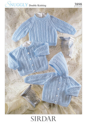 Cardigan, Sweater and Jacket in Sirdar Snuggly DK - 3898 - Downloadable PDF