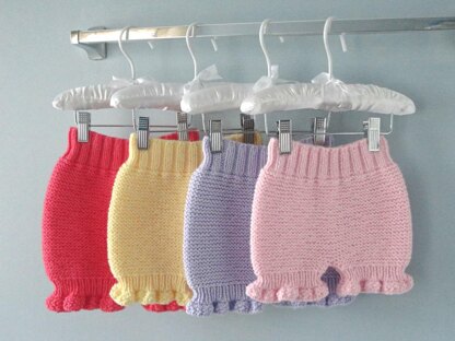 Knitting PATTERN Diaper Cover Knitted Baby Bloomers Liliana