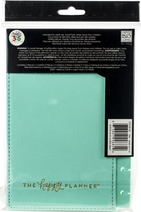 Happy Planner Mini Snap-In Hard Planner Cover 7.5"X5.5" - Turquoise Big Plans