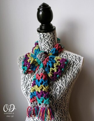 Rainbow of Butterflies Scarf