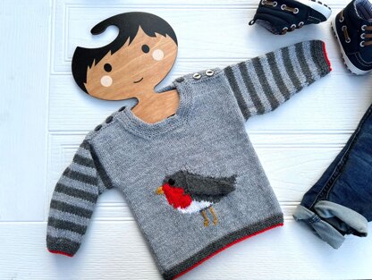Rockin Robin Baby Sweater