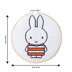 Cotton Clara Miffy Cross-Stitch Kits - Orange + White Cross Stitch Kit - 15cm