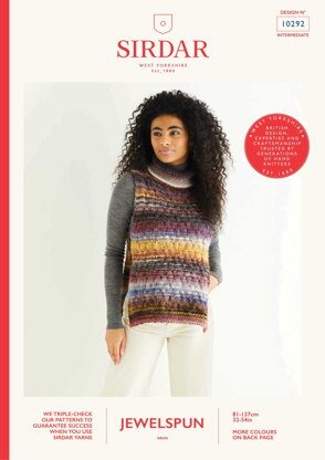 Vest in Sirdar Jewelspun - 10292 - Downloadable PDF