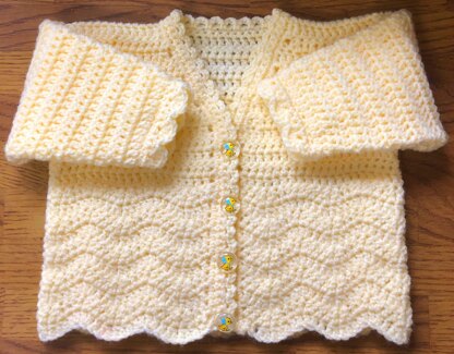 Cosy Chevron Panel Cardigan for Baby or Child