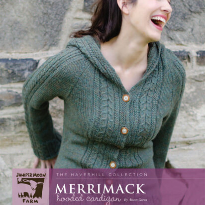 Merrimack Hooded Cardigan in Juniper Moon Farm Herriot