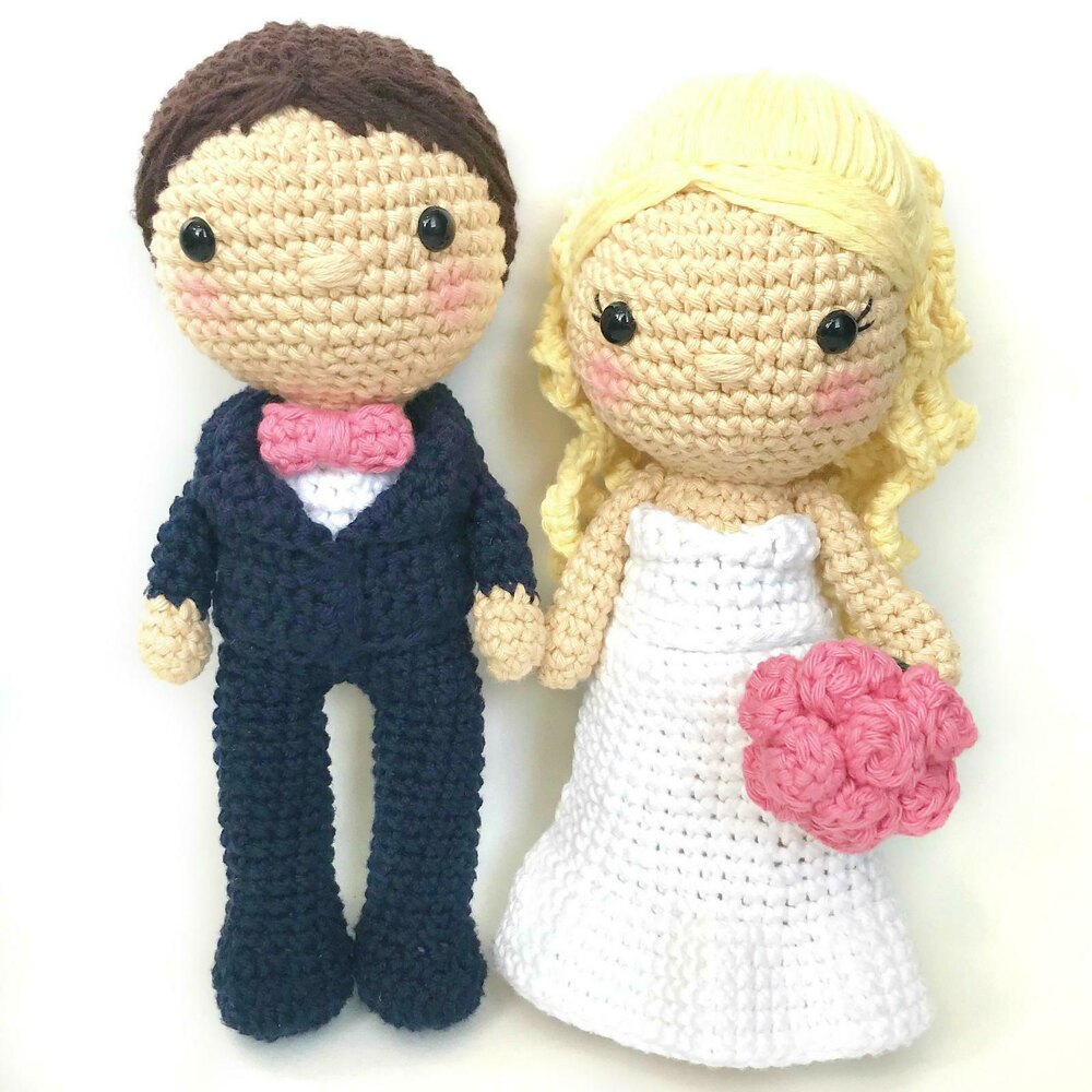 Bride and groom on sale amigurumi free pattern