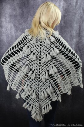 Crochet Pattern Triangle Shawl BioTronik #6 | Autumn Crochet Shawl | Alpaca Wrap PDF