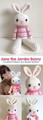Jane the 21" Jumbo Bunny