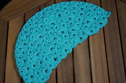 Cluster V stitch half circle