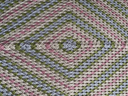 Diamond Granny Blanket Pattern - US Terms