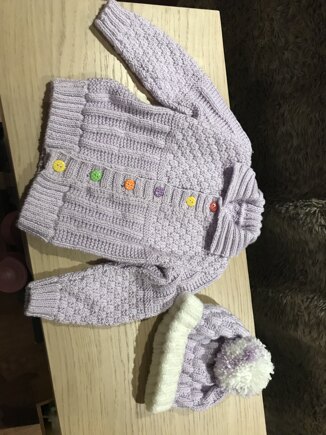 Baby hat and cardigan #2