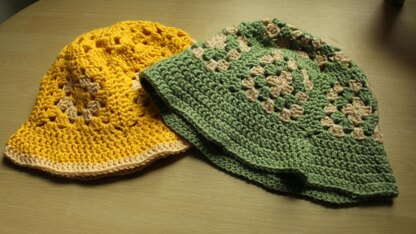Grannysquare Bucket Hat