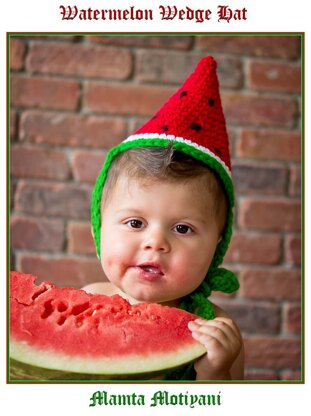 Watermelon Wedge Hat Unique Crochet Pattern For Children
