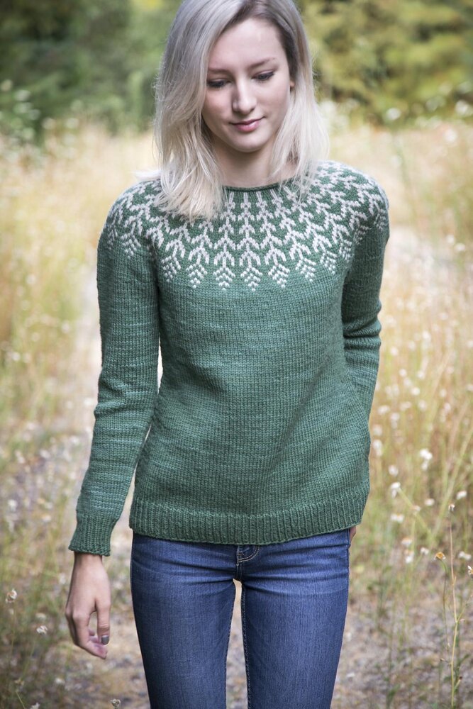 Fern & Feather Knitting pattern by Jennifer Steingass | LoveCrafts