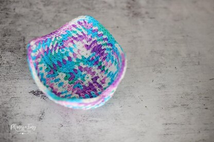 Moss-Stitch Soup Bowl Cozy