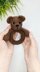 Crochet baby rattle pattern, easy crochet amigurumi teddy bear pattern