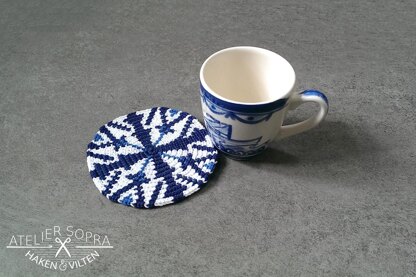 Coaster Delft Blue (no. 6)