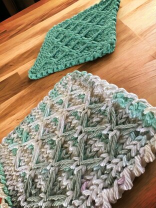 Diamonds Dishcloth & Coasters