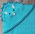 Triceratops Hooded Towel and Matching Washcloth