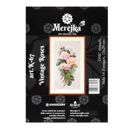 Merejka Vintage Roses Cross Stitch Kit
