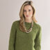 Exuberance Pullover - Sweater Knitting Pattern for Women in Tahki Yarns Donegal Tweed