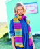 Crochet Moss Stitch Sweater & Shell Stitch Scarf in Stylecraft Bellissima - 9633 - Downloadable PDF