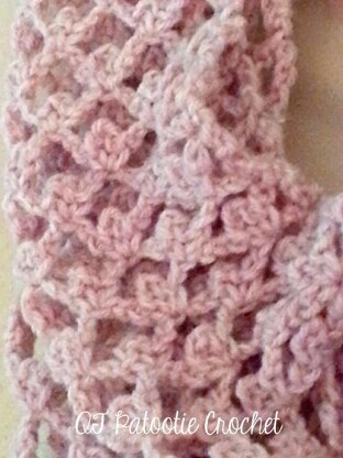 Blushing Flowers Infinity Scarf