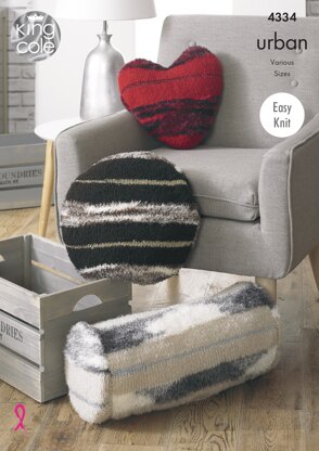 Cushions in King Cole Urban - 4334 - Downloadable PDF