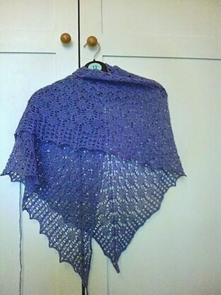 Falling Drops Shawl